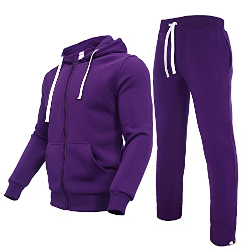 Men's Tracksuits Sweatsuits 2 Piece Casual Sweat Jogging Suit Set Athletic Full Zip Hoodies and Sweatpant Outfits