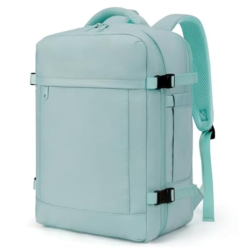 VSNOON Mochila Viaje Cabina Avion 40x30x20 Equipaje de Mano 40x30x20 para Vueling 25L Bolsa de Viaje Hombre Mujer Maletas de Viaje Cabina Mochila Portatil, Verde