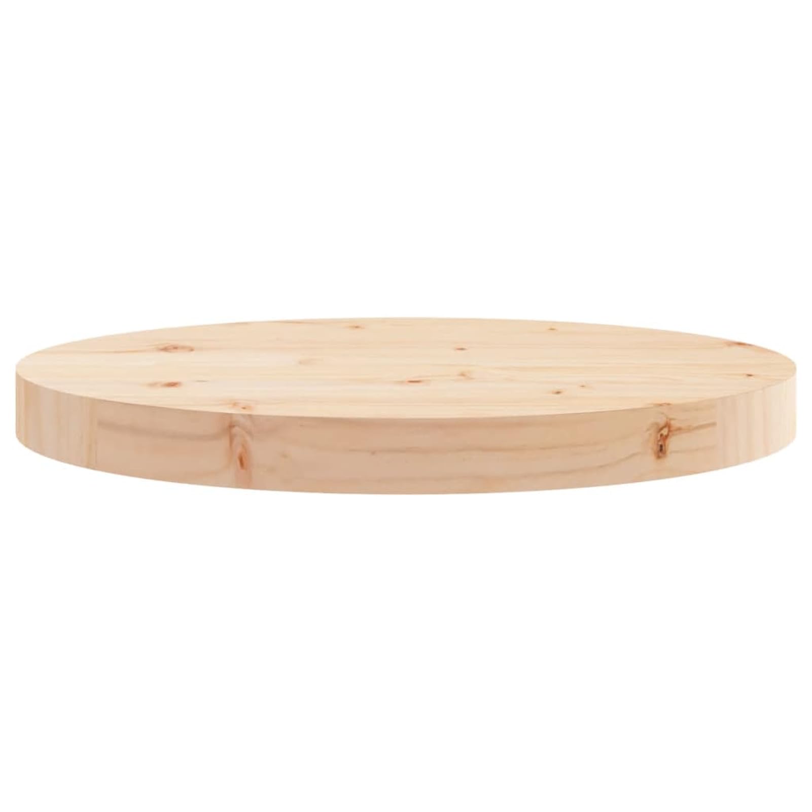 Tablero de Mesa Redondo Madera tableros de Madera tablones de Madera Exterior Maciza de Pino Ø40x3 cm