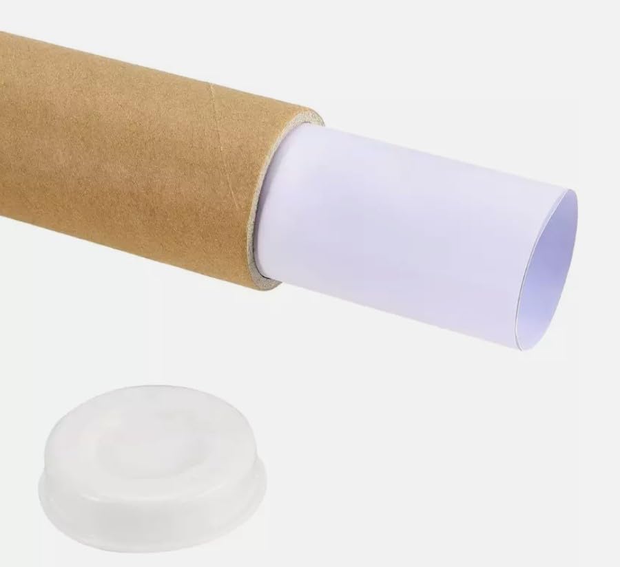 MagicWater Supply Heavy Duty Mailing Tubes - Durable Cardboard For Shipping, Storing & Protecting Posters Artwork Documents And Blueprints With Secure End Caps - 12 Pack 2 In X 18