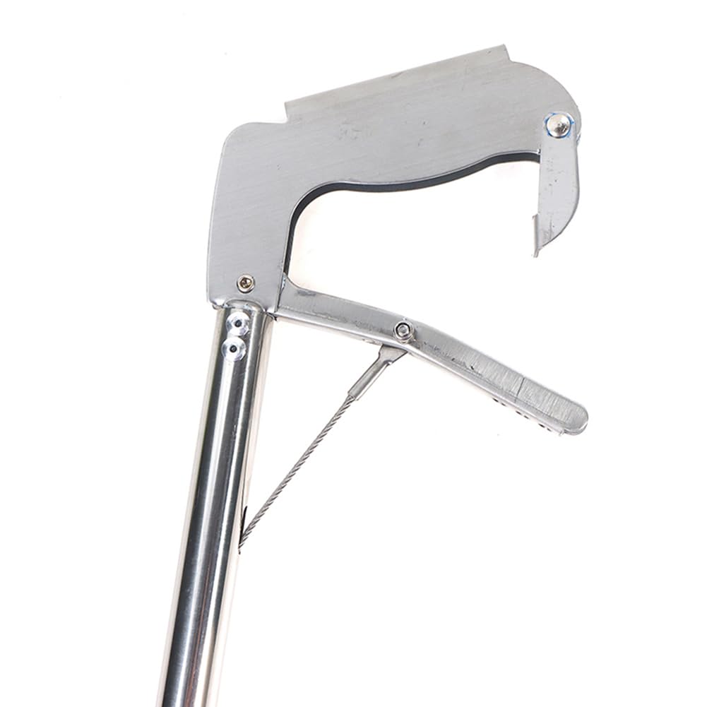 Pinza raccogli serpenti pieghevole da 150 cm, multiuso, in acciaio inox, con ganascia larga per rettili