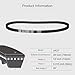 uxcell 3 Pcs AX27 EPDM V-Belt, Raw Edge Cogged Industrial Rubber V Belt 1/2