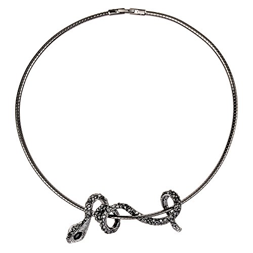 EVBEA Choker Snake Necklace Gothic Statement Collar Necklaces for Women (Black)