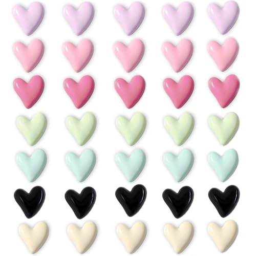 Set 35 Imanes Decorativos de Corazón para Refrigerador