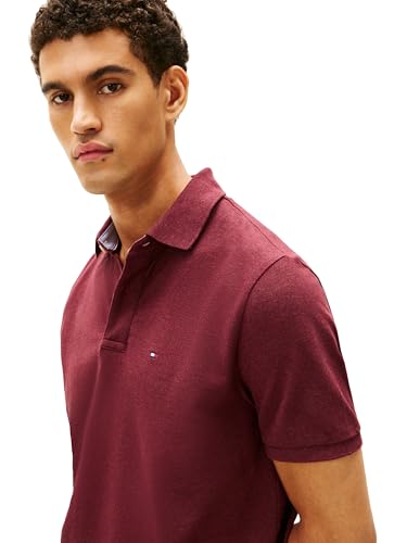 Image of Tommy Hilfiger Men's Short Sleeve Cotton Pique Polo Shirt in Classic Fit
