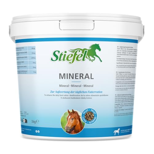 Stiefel Mineral für Pferde hochwertiges Mineralfutter zur optimalen Versorgung mit Mineralstoffen & Vitaminen für Zucht- Sport- & Freizeitpferde kann die tägliche Futterration aufwerten 3kg