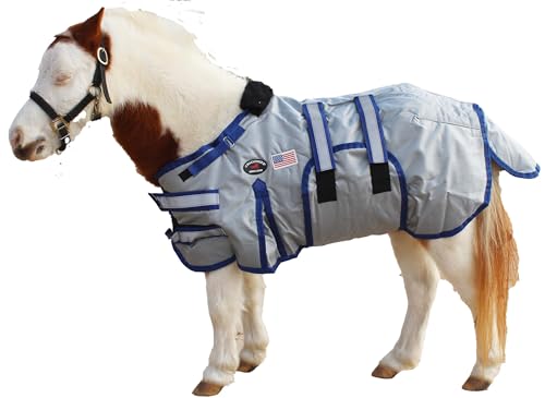 Image of 36-42(Medium) 1680D Miniature Weanling Donkey Pony Horse Foal Winter Blanket 519TS03RB