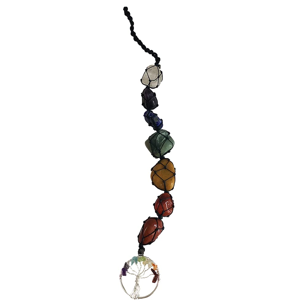 VIE Naturals Chakra Hanging with Tree of Life Pendant, 30mm
