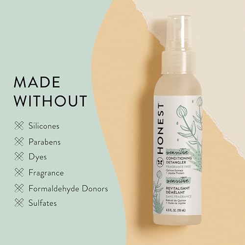 The Honest Company Hair Detangler, Hypoallergenic, Fragrance-Free, 4 fl oz - image 4