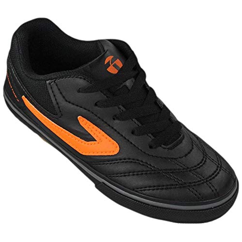 Tênis Dominator 3 Jr, Topper, Criança Unissex, Preto/Laranja, 29