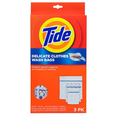 10 Best Delicates Wash Bags for Keeping Your Lingerie Pristine 5 Tide Mesh Wash Bags for Delicate Clothes (3 Pack)
