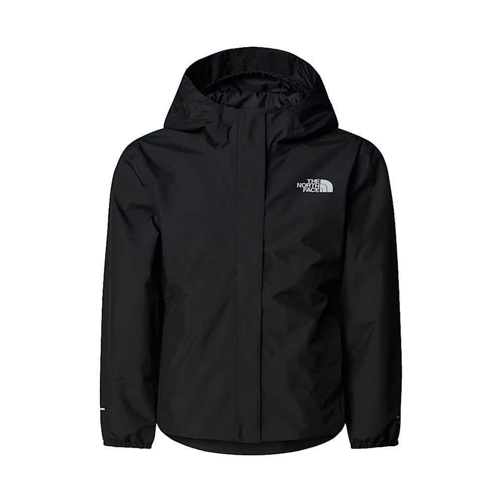 The North Face Girls Antora Rain Jacket, Tnf Black/Tnf Black, 12 Years