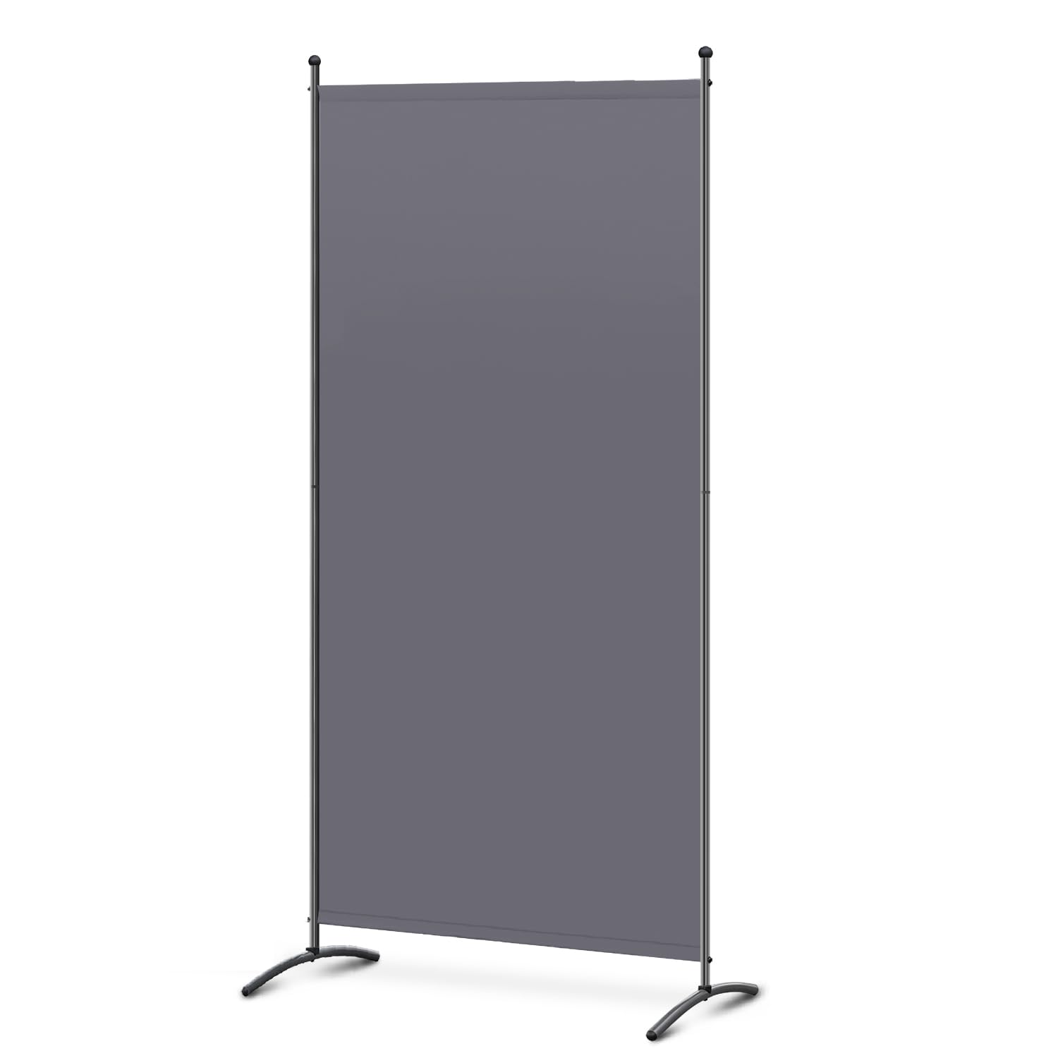 Angel Living Biombo Separador de 1 Panel, Decoración Elegante, Separador de Ambientes Plegable, Divisor de Habitaciones, 80X180 cm (Gris)