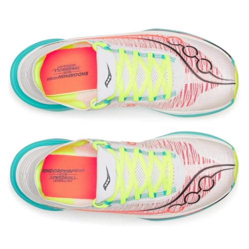 Image of Saucony Unisex Endorphin Elite 2 Running Shoe, White /Mutant, 12