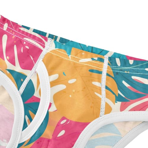 KLL Leaves Monstera Blots Toddler Boys Cotton Boxer Briefs Breathable Undies4