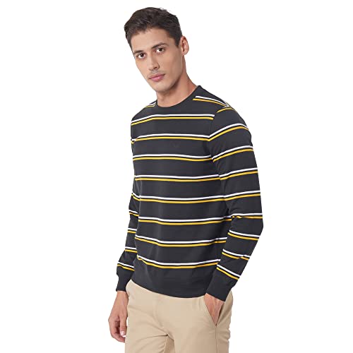 Image of blackberrys Men's Cotton Blend Crew Neck Sweatshirt