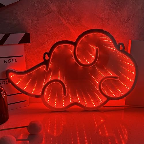 Anime Cloud Neon Signs for Wall Decor, Red LED Light