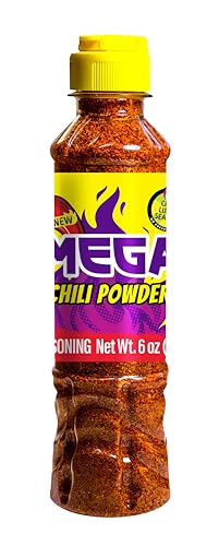 Mega Chili Powder – 6 oz Authentic Mexican Seasoning for Fruit, Candy & Drinks – Sweet, Tangy, Salty & Mildly Spicy with Bold, Classic Flavor