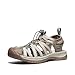 KEEN Women's Whisper Closed Toe Sport Sandals, Taupe/Coral, 5