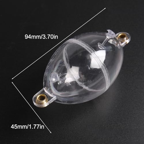 TopHomer 5Pcs Fishing Float Oval Plastic Water Ball Bubble Floats Water-Filling Floats Outdoor Fishing Accessories for Boat Fishing Sea Fishing Angling - Image 2