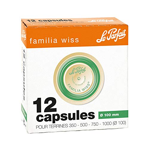 Le Parfait Familia Wiss 12 x 100mm Dia Replacement Disc Seals for Terrine Jars