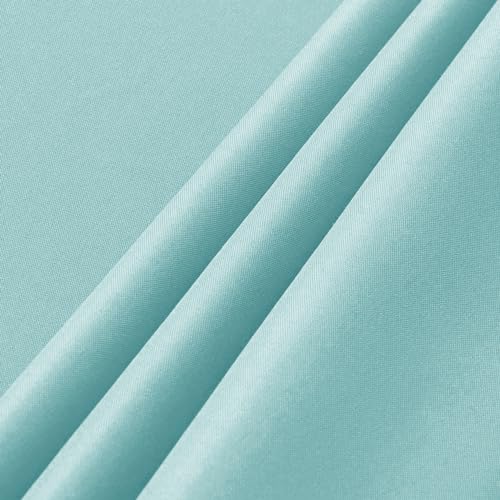 Image of sancua 6 Pack Turquoise Tablecloth 60 x 102 Inch, Rectangle Table Cloth for 6 Feet Tables - Stain and Wrinkle Resistant Washable Polyester Table Cover for Dining Tables, Buffet Parties and Camping