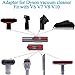 Vacuum Accessories & Attachments for Dyson Ball Animal 2, 3, DC58 DC59 V6 V7 V8 V10 V11 V15 - Flexible Crevice Tool for Hard to Reach Places & Dust Brush Attachment Kit - HouseHold Cleaning Tool Kit