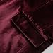 RONGKAI Mens Velvet Blazer Slim Fit Fashion Suit Jacket for Wedding Prom Dinner Party Halloween (Wine Red, Large)
