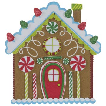 HAPPY DEALS ~ Gingerbread House Craft Kits - Makes 24 | Christmas Craft Kit for Kids
