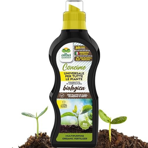 Albagarden - Concime Biologico Universale - 1 KG - Concime Per Piante Verdi E Fertilizzante Organico Con Azoto E Potassio Per Giardino, Orto e Piante In Vaso