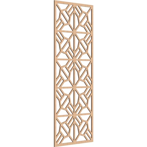 Image of Auburn Decorative Pierced Fretwork Wood Wall Panels, 31 3 /8 inchW x 79 3 /8 inchH x 3 /8 inchT, Hickory