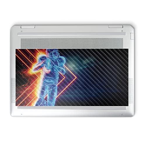 Image of MightySkins Carbon Fiber Skin Compatible with HP Spectre x360 14 inch (2022) Full Wrap Kit - Glow Football | Protective, Durable Textured Carbon Fiber Finish | Easy to Apply | Made in The USA