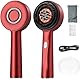 kopfmassagegerät Elektrisch,3-in-1 kopfhaut Massagebürste mit Hair oil applicator, Kopfmassage Bürste, 3 Modi für Kopf Kopfhaut Massage/Haarpflege/SPA/Entspannung(Rot)