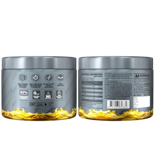 Image of Bigmuscles Nutrition Creatine [155g, 50 Servings]|Mango Martini | Micronized Creatine Monohydrate To Support Lean Muscle Repair & Recovery|Increase Strength&Athletic Performance,Powder, 1 count