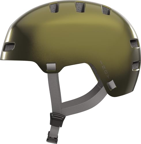 ABUS Casco de bicicleta INDY, casco para dirt, skate, slope y MTB, con amortiguación optimizada, para adolescentes y adultos, talla M, verde