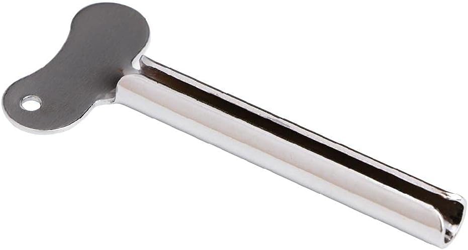 Metal Toothpaste Squeezer Stainless Steel for Key Heart Shaped Tube Dispenser for Home Bedroom Bathroom Accessory Toothpaste Squeezer Stainless Steel Daily Living Tube Squeezing Aids Roller