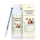 Yakucho lvermect for Cat, Dewomax Liquid Digestive Support, Broad Spectrum Gut Balance Formula for Kittens & Adult Cats – Supports Internal Cleanse & Natural Wellness – 3.5 oz (100ml)
