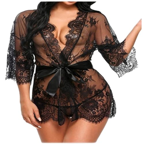 Réveillez le désir avec ce pyjama de lingerie érotique Noël seins révélés