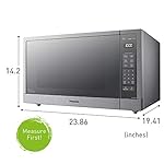 Panasonic Microwave Oven, Stainless Steel Countertop/Built-In Cyclonic Wave with Inverter Technology and Genius Sensor, 2.2 Cu. Ft, 1250W, NN-SN97JS (Silver) - Image 5