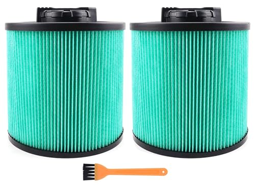 Image of DXVC6914 High Efficiency Cartridge Filters Replacement for DeWalt Vacuum Filter 6-16 Gallon Wet /Dry Vacuum Cleaners for DXV06P DXV09P DXV09PA DXV10P DXV10PL DXV10S DXV10SA DXV10SB 2 Pack