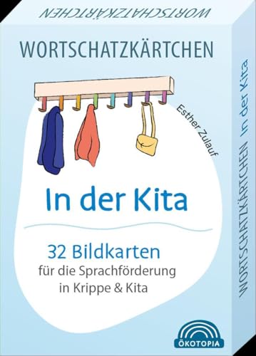 Wortschatzkärtchen: In der Kita - 32 Bildkarten für die Sprachförderung in Krippe und Kita