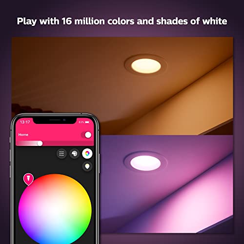 Image of PHILIPS Hue Smart Lighting Bundle: 3-Pack White and Color Ambiance A19 LED Smart Light Bulbs with Philips Hue Bridge - Control with Hue App, Compatible with Alexa, Google Assistant, Apple Homekit