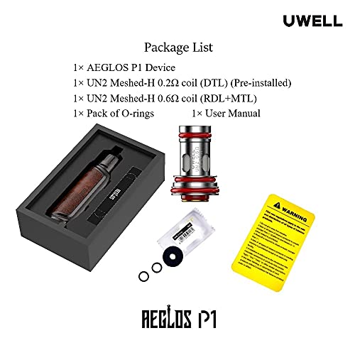Uwell Aeglos P1 Pod Mod E Zigaretten Set - 80 Watt - 4 ml Tankvolumen - Farbe: Olive Green – Bild 6