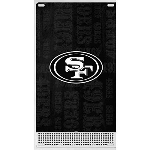 Skinit Decal Gaming Skin Compatible with Xbox Series S Console - Officially Licensed NFL San Franciso 49ers Black & White Design