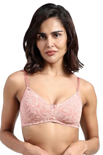 Image of Van Heusen Women's Everyday Cotton Bra|Medium Coverage|Non Padded|Non Wired|Seamless Moulded Cups|Anti Bacterial Tech| Keeps you Fresh|Sweat Absorbent|No Slip Soft Straps|Detachable Straps|Style 11001