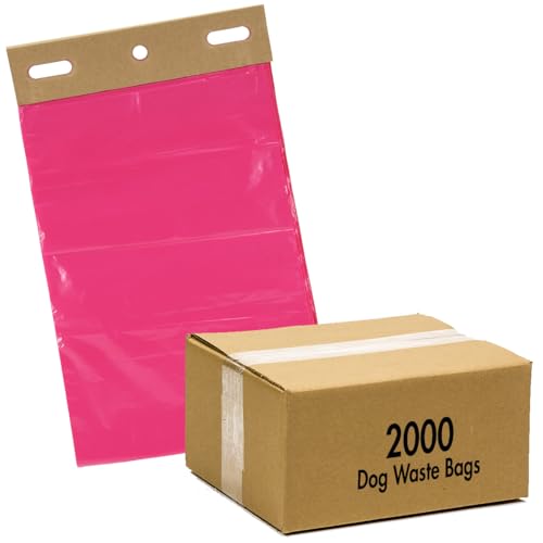 Zero Waste USA - MittN Bag® Dog Waste Header Bags, 2,000 Count - Pink