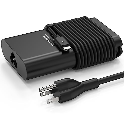 Replacement for 65W USB C Dell Laptop Charger,Dell Latitude 5420 5430 5520 5320 7420 7430,XPS 12 9250 XPS 13 9350, LA65NM170,HA65NM170,02YK0F,0M1WCF,LA65NM190,HA65NM190,DA65NM190 Type C Power Cord
