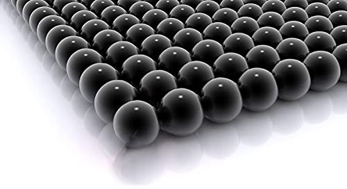 Seamless 68 Cal Paintballs Jawbreaker Solid Balls - Self Defense Nylon, Less Lethal Practice Paintballs .68 Caliber - Black (100 Count) 3.5 Gram