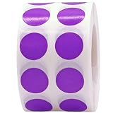 Purple Color Coding Labels for Organizing Inventory 0.50 Inch Round Circle Dots 1,000 Total Adhesive