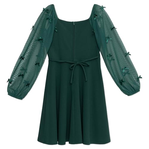 Speechless Girls' Long Sleeve Scuba Crepe Skater Party Dress3